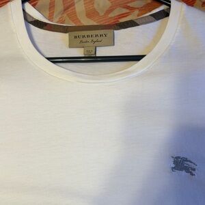 Burberry White Short Sleeve Tee